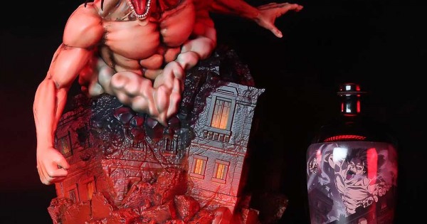 進撃の巨人 27cm 酒 高梁 神作《進擊的巨人》造型高粱酒最終回「艾連葉卡」來襲！8/13全台